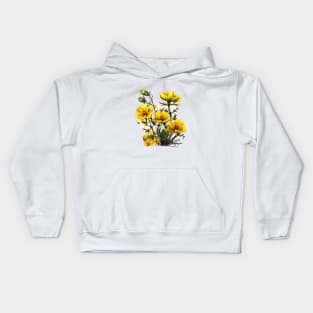 Yellow Flower Kids Hoodie